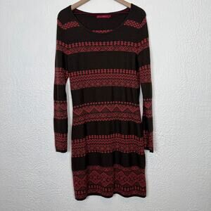 Krimson Klover Wool Long Sleeve Sweater Dress Size Large